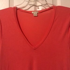 J. Crew Tops - J Crew salmon v neck t shirt J. Crew Tops - J Crew salmon v neck t shirt